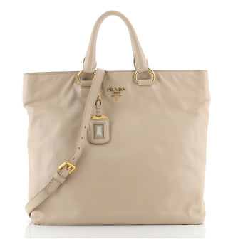Prada Convertible Shopper Tote Soft Calf Large