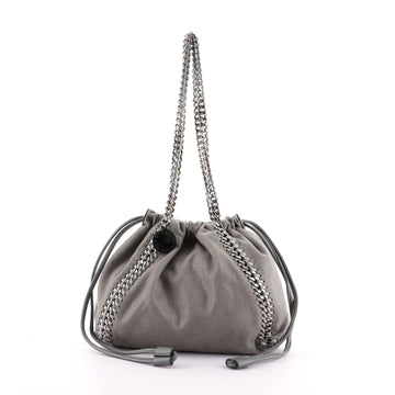 Stella McCartney Falabella Fold Over Crossbody Bag Shaggy Deer Mini