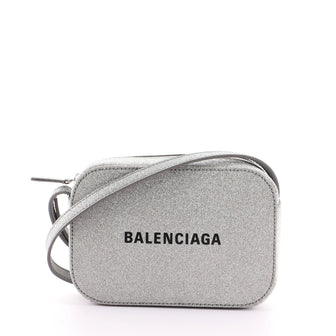 Balenciaga Everyday Camera Bag Glitter Leather XS
