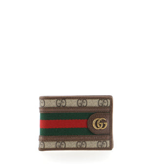 Gucci Ophidia Bifold Wallet GG Coated Canvas Mini