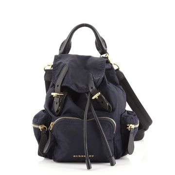 Burberry Rucksack Backpack Nylon with Leather Small