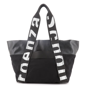 Proenza Schouler Logo Shopping Tote Canvas and Leather East West