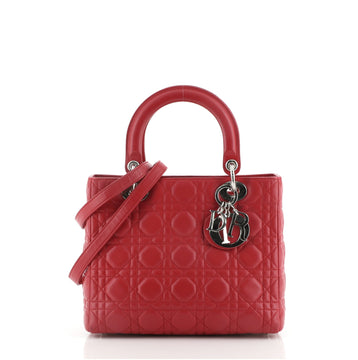 Christian Dior Lady Dior Bag Cannage Quilt Lambskin Medium