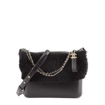 Chanel Gabrielle Hobo Shearling and Leather Small