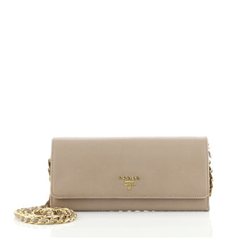 Prada Wallet on Chain Saffiano Leather