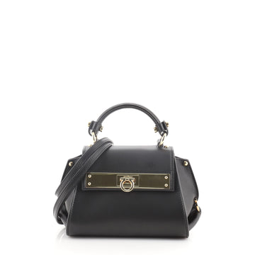 Salvatore Ferragamo Sofia Satchel Leather Mini