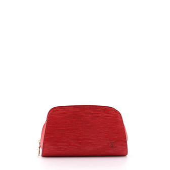 Louis Vuitton // Red Epi Leather Dauphine Cosmetic Pouch – VSP Consignment