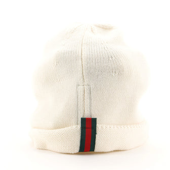 Gucci Web Beanie Knit Wool