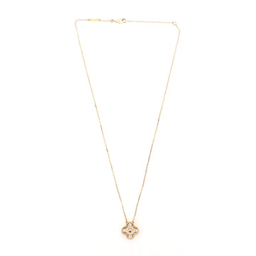 Van Cleef & Arpels Vintage Alhambra Pendant Necklace 18K Yellow Gold and Diamonds