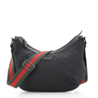 Gucci Saddle Zip Messenger Bag GG Canvas Medium