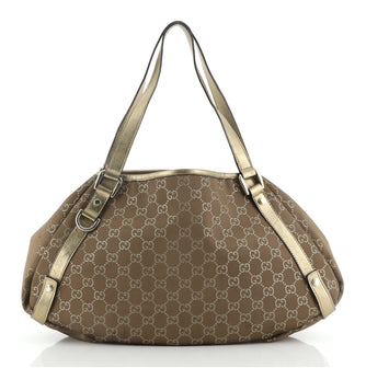 Gucci Abbey Shoulder Bag GG Nylon Medium
