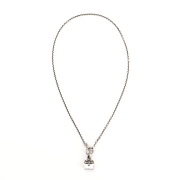 Hermes Birkin Amulette Pendant Necklace Sterling Silver