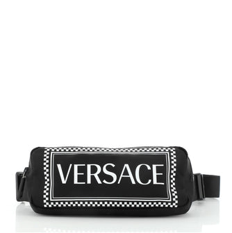 Versace 90s Vintage Logo Waist Bag Printed Nylon