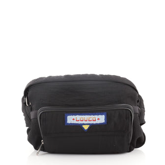Gucci 80s Patch Convertible Belt Bag Nylon with Terry Cloth