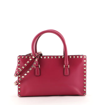 Valentino Rockstud Convertible Tote Leather Small