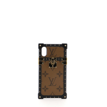 Louis Vuitton Eye Trunk with Strap for iPhone X Reverse Monogram Canvas