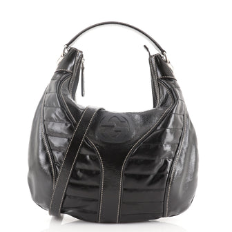 Gucci Snow Glam Hobo Patent Medium