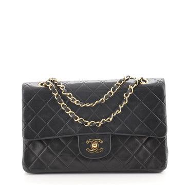 Chanel Vintage Classic Double Flap Bag Quilted Lambskin Small