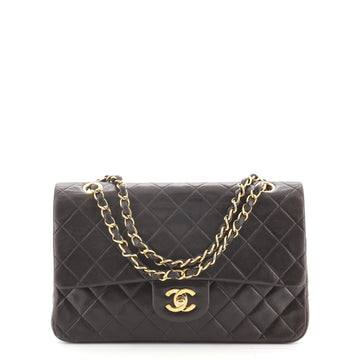 Chanel Vintage Classic Double Flap Bag Quilted Lambskin Medium