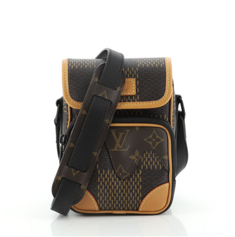 Louis Vuitton Nigo Amazone Messenger Bag Limited Edition Giant Damier and Monogram Canvas Nano