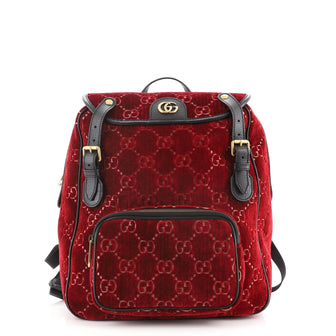 Gucci GG Marmont Backpack GG Velvet Small