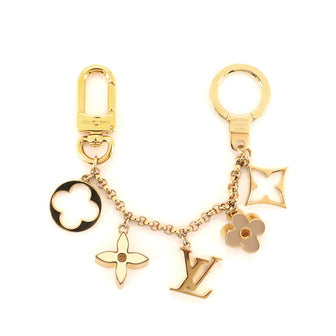 Louis Vuitton Fleur de Monogram Bag Charm and Key Holder Resin and Brass