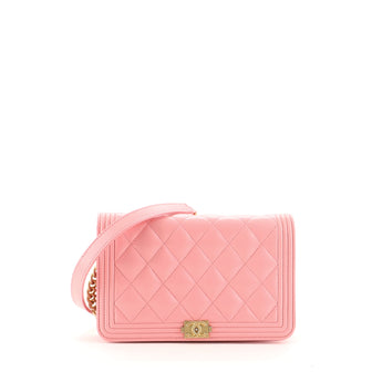 Chanel Boy Wallet on Chain Quilted Lambskin