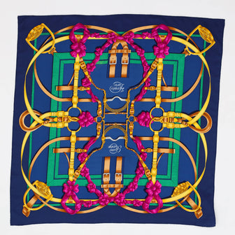 Hermes Grand Manege Scarf Printed Silk 90