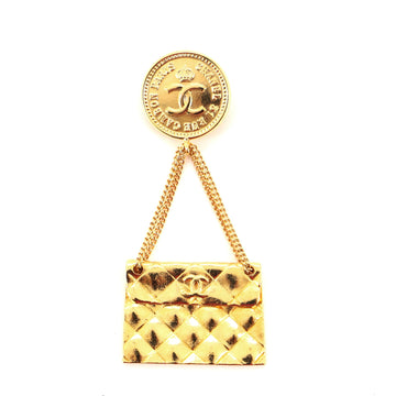 Chanel Vintage Medallion Flap Bag Brooch