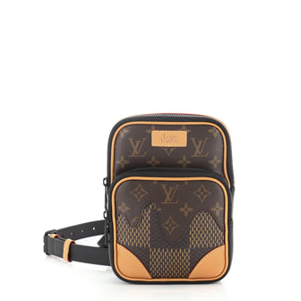 Louis Vuitton Nigo e Sling Bag Limited Edition Giant Damier and Monogram Canvas Brown