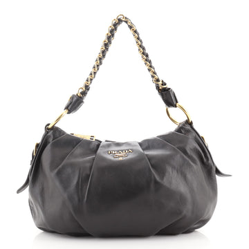 Prada Lux Chain Strap Hobo Soft Calf Medium