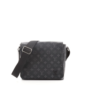 Louis Vuitton District Messenger Bag Monogram Eclipse Canvas PM
