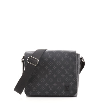 Louis Vuitton District Messenger Bag Monogram Eclipse Canvas PM