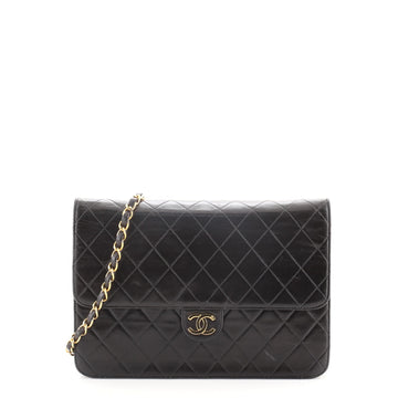 Chanel Vintage Clutch with Chain Quilted Leather Medium