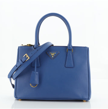 Prada Galleria Double Zip Tote Saffiano Leather Medium