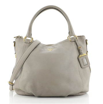 Prada Top Zip Convertible Tote Vitello Daino Large