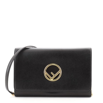 Fendi Kan I F Wallet On Chain Clutch Leather
