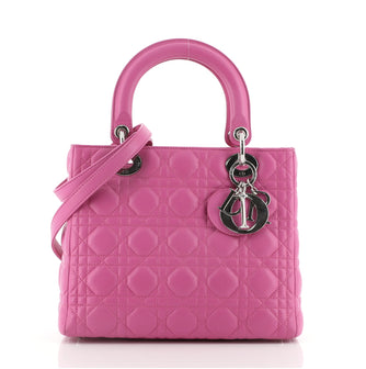 Christian Dior Lady Dior Bag Cannage Quilt Lambskin Medium