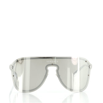 Versace Logo Shield Sunglasses Metal