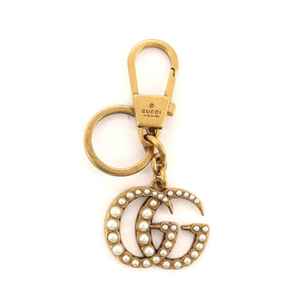 Gucci Pearly GG Marmont Keychain Metal