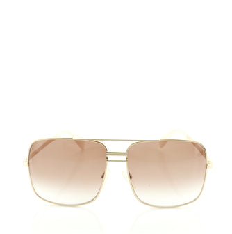 Celine Square Aviator Sunglasses Metal