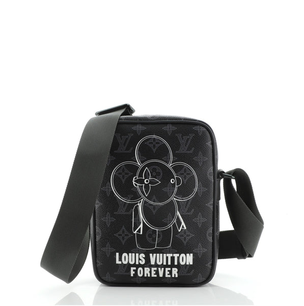 Louis Vuitton Danube Handbag Limited Edition Vivienne Monogram Eclipse PM  Black 100363322