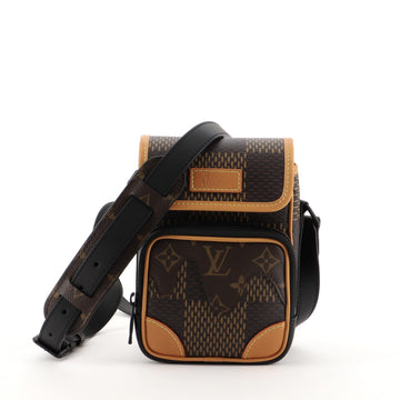 Louis Vuitton Nigo Amazone Messenger Bag Limited Edition Giant Damier and Monogram Canvas Nano