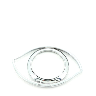 Hermes Eye of Cleopatra Paperweight and Magnifying Glass Ruthenium