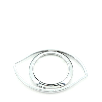 Hermes Eye of Cleopatra Paperweight and Magnifying Glass Ruthenium
