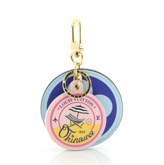 Louis Vuitton Round Bag Charm and Key Holder Limited Edition Cities Colored Monogram Giant