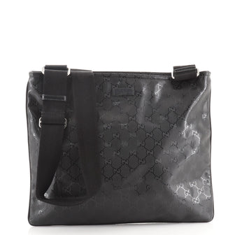 Gucci Zip Top Messenger Bag GG Imprime Medium