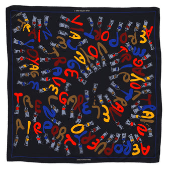 Louis Vuitton Painter Scarf Printed Silk