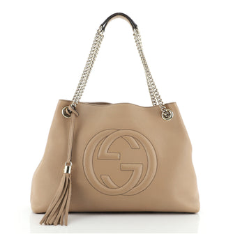 Gucci Soho Chain Strap Shoulder Bag Leather Medium