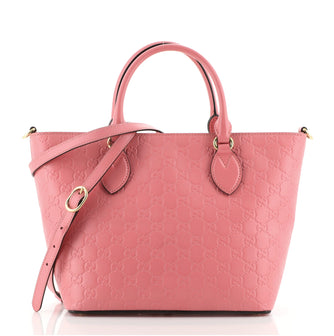 Gucci Signature Convertible Tote Guccissima Leather Medium